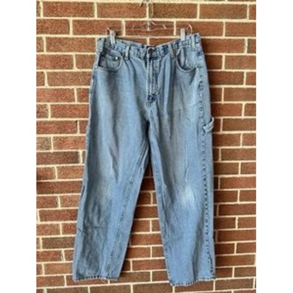 Sandy River Jeans Company Mens 36x32 Carpenter Denim Pants Light Wash Workwear
